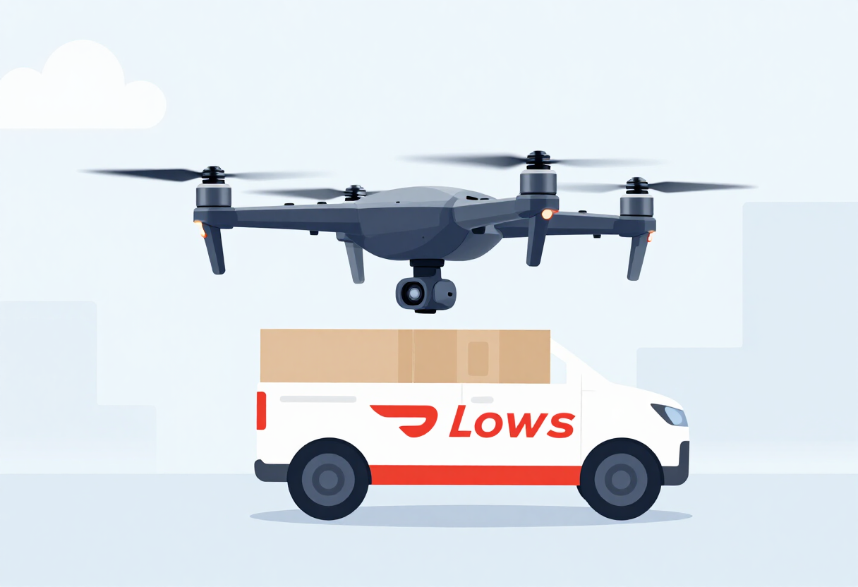 Lowe's is launching a drone delivery service in partnership with DoorDash, Alphabet